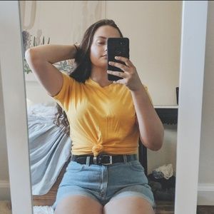 Oversized Yellow Tee
